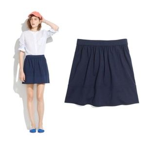Madewell Navy Ponte Swivel Skirt, 6